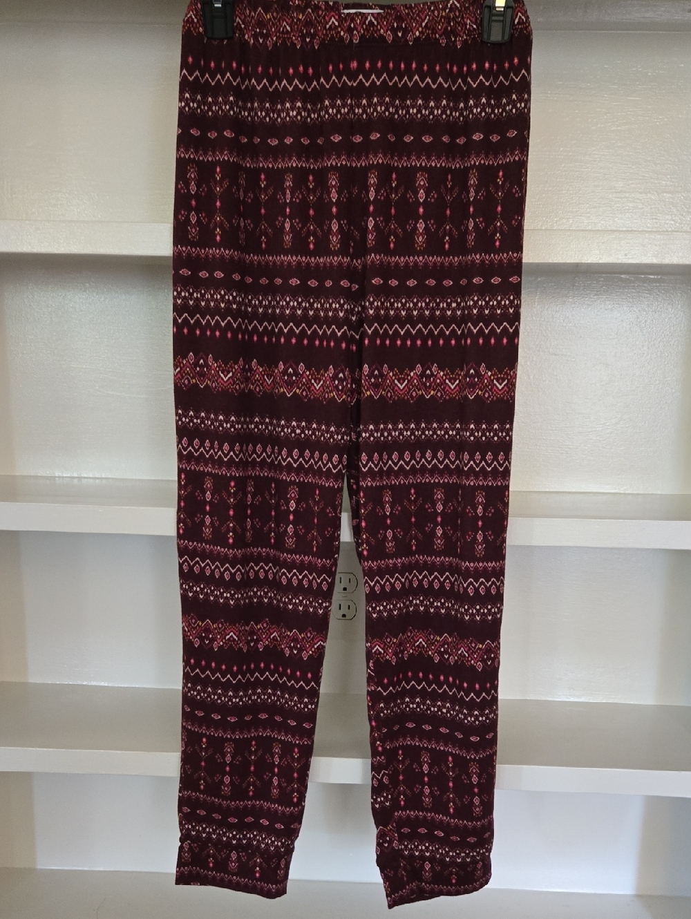 Sonoma Lounge Pants in Burgundy, Pink and Mustard Floral Print